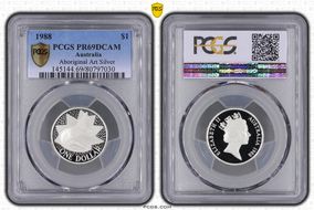 1988 $1 Aboriginal Art Ag PR69DCAM