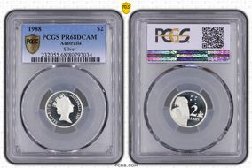1988 $2 Silver PR68DCAM