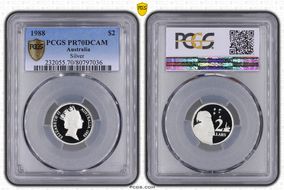 1988 $2 Silver PR70DCAM