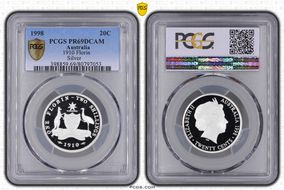 1998 20C 1910 Florin Silver PR69DCAM