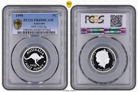 1999 5C 1939 1/2d Ag PR69DCAM