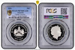 2001 50C Capital Territory PR70DCAM