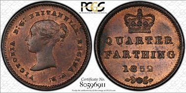 1852 1/4 Far S-3953 MS64RB