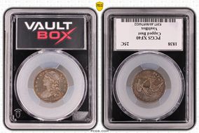 1838 25C Capped Bust XF40