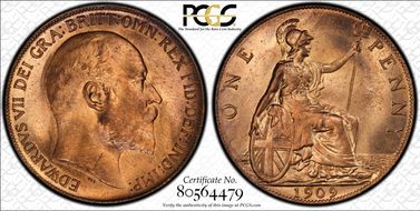 1909 1D S-3990 MS64RD