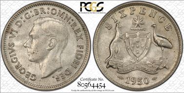 1950(m) 6D KM-45 Ag MS62