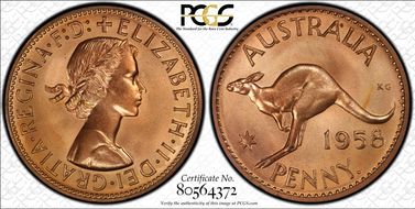 1958 Y. (p) 1D PR66RD