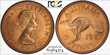 1961 Y. (p) 1D PR65RD