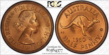 1960 Y. (p) 1/2D PR65RD