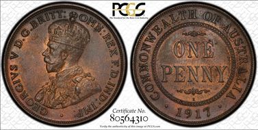 1917-I (c) 1D MS64RB