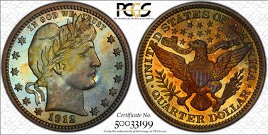 1912 25C PR68CAM