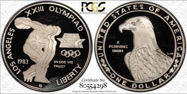 1983-S $1 Olympic PR68DCAM