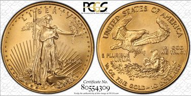 2000 $10 Gold Eagle MS69