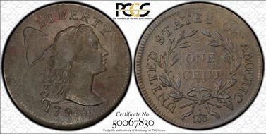 1796 1C Liberty Cap VF35BN