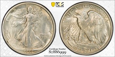 1917-D 50C Obverse MS64