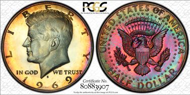 1969-S 50C PR67