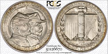 1936 50C Gettysburg MS66