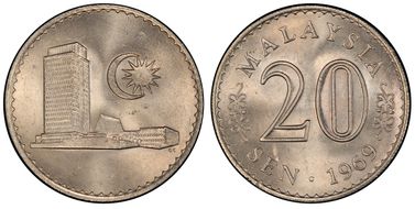 1969 20 Sen MS65