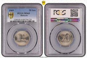 1969 20 Sen MS65