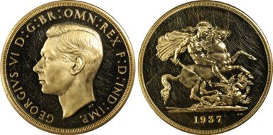 1937 £5 S-4074 PR63CAM