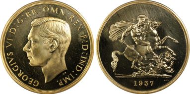 1937 £5 S-4074 PR65CAM
