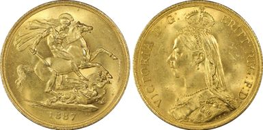 1887 £2 S-3865 MS63