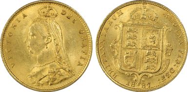 1887 1/2 Sov S-3869 Normal JEB MS63+