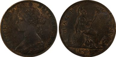 1862 1/2D S-3956 MS61BN