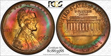 1960 1C Large Date MS65RB