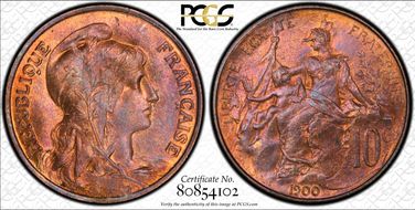 1900 10C Gad-277 F-136 MS65RB