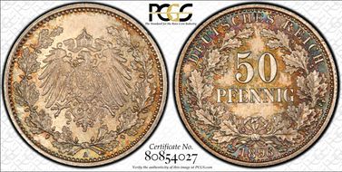 1896-A 50 Pfg J-15 MS66