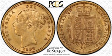 1882-S 1/2 Sov S-3862E Cross Buried N1