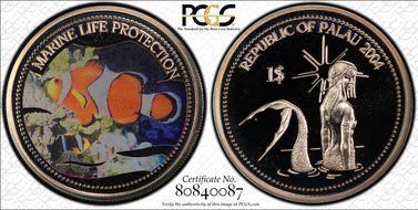 2004 $1 KM-71 Clownfish PR69DCAM