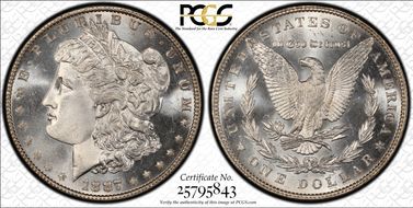 1887 $1 MS67+