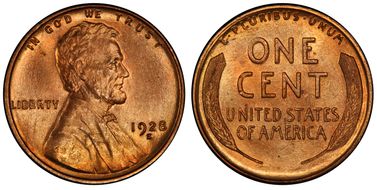 1928-S 1C MS65+ RD