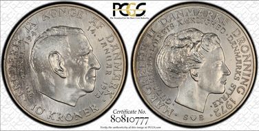 1972 SB 10 Kr Accession KM-858 MS67