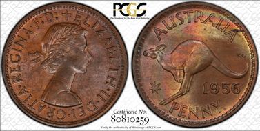 1956 Y. (p) 1D MS64RB