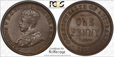 1912-H 1D KM-23 MS62BN