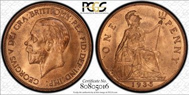 1935 1D S-4055 MS64RD