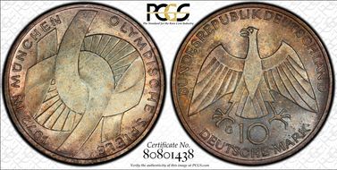 1972-G 10 Mk Knot MS67