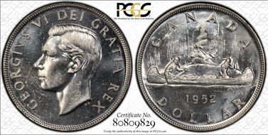 1952 S$1 FWL MS63