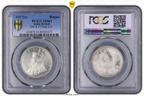 1917(C) Rupee SW-8.37 Prid-213 MS61