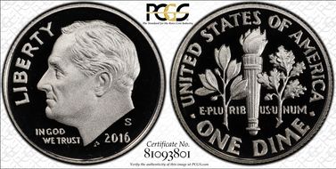 2016-S 10C First Strike PR70DCAM