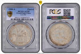1900-A Piastre Lec-282 AU55