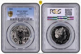 2003 50C Volunteers Cu-Ni MS69