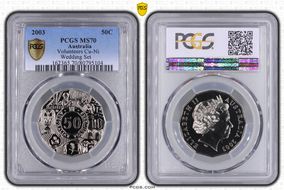 2003 50C Volunteers Cu-Ni MS70