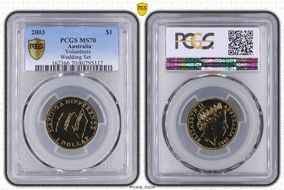 2003 $1 Volunteers MS70