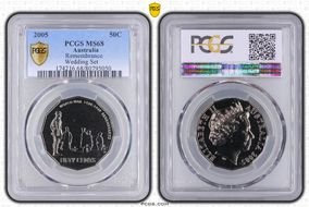 2005 50C Remembrance MS68