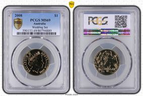 2008 $1 MS69