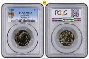 2008 $1 MS69